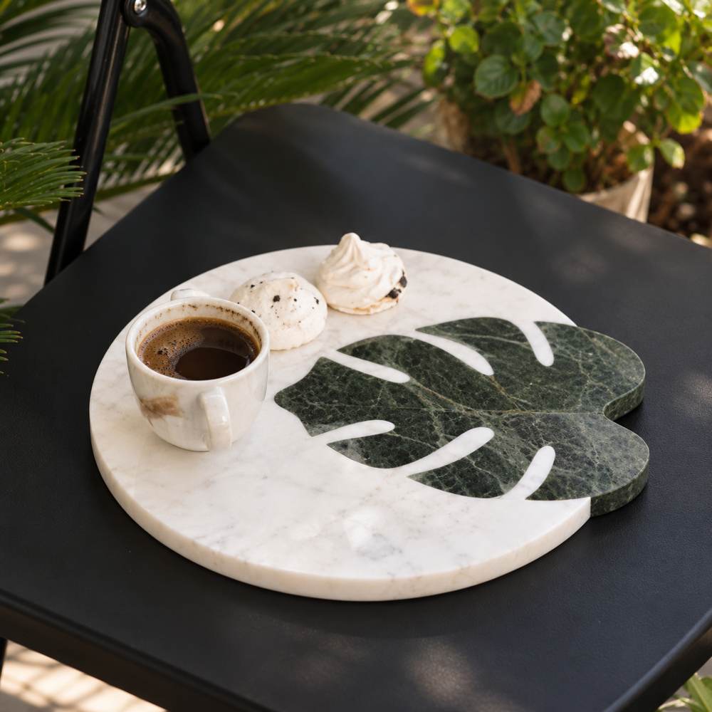 Marble Trays: handcrafted natural marble