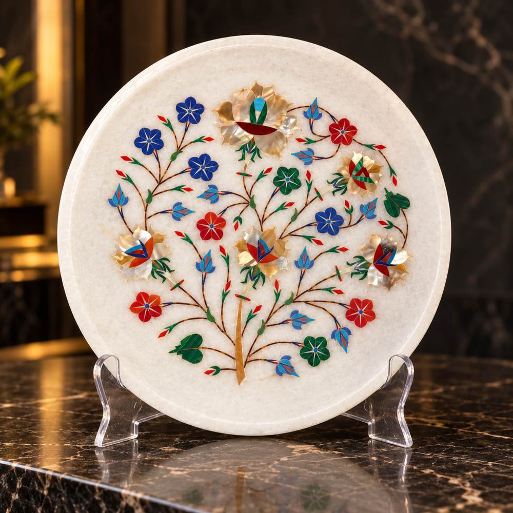 Marble Plates: handcrafted natural marble