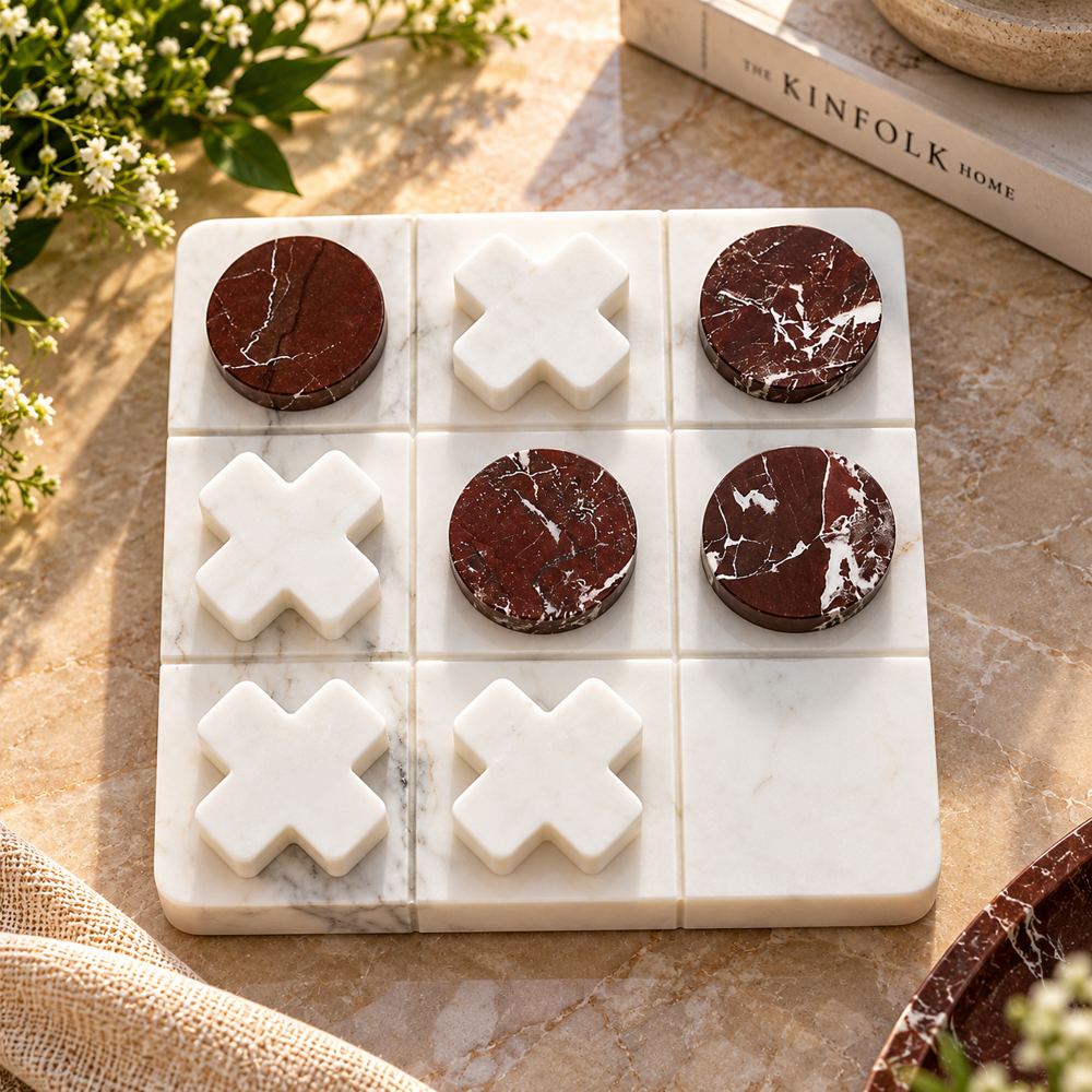 Marble Games: handcrafted natural marble